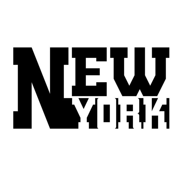 T shirt typografie grafische New York — Stockvector