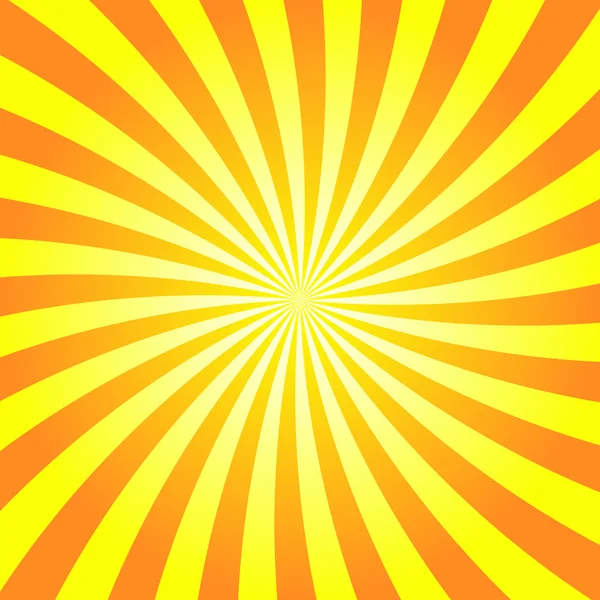 Sarı turuncu ışınları poster yıldız patlaması — Stok Vektör