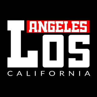 T shirt Los Angeles CA clipart