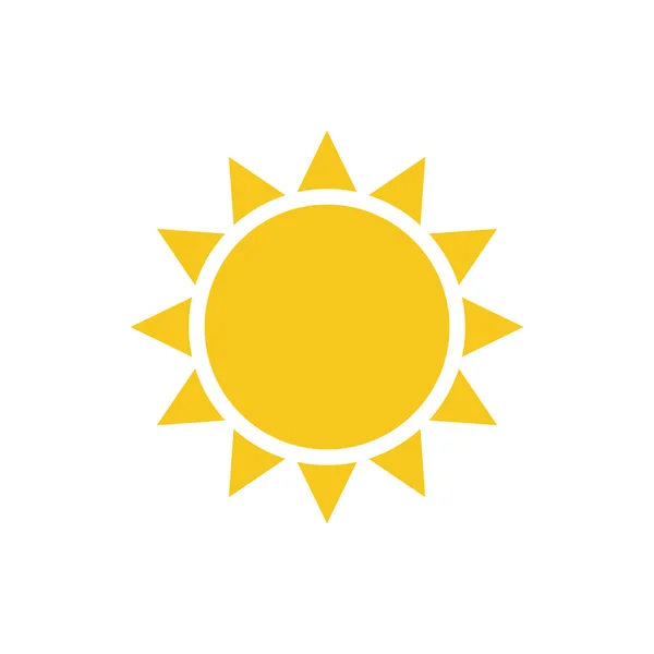 Sun flat Symbol sunrise — Stock Vector
