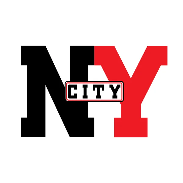 Typografie trička-město New York — Stockový vektor