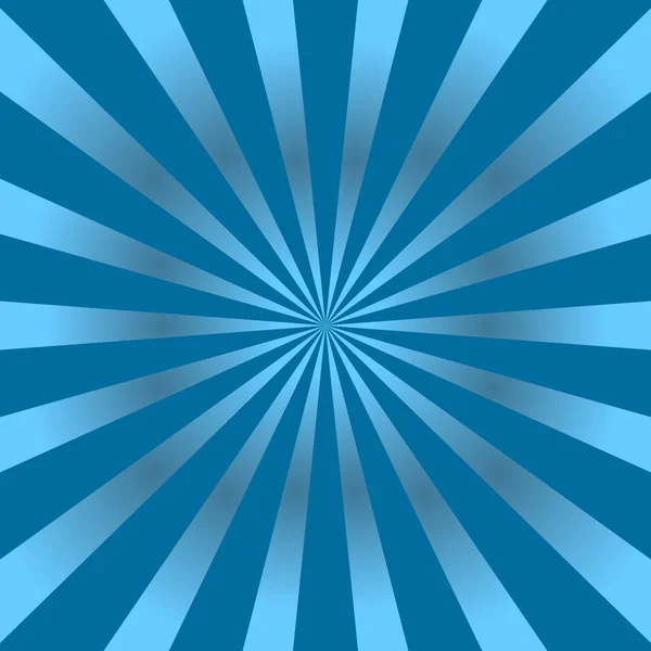 Blauwe stralen poster ster — Stockvector