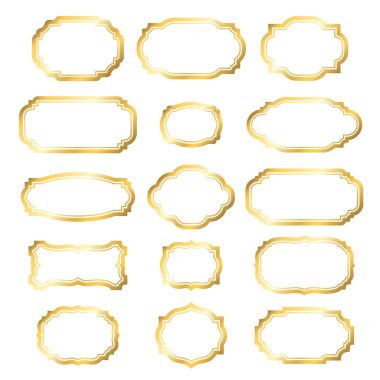 Altın Çerçeve basit altın stili