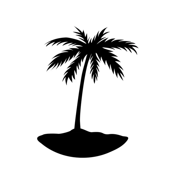 Une île de palmiers — Image vectorielle