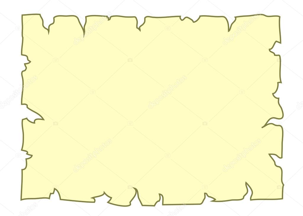 Parchment old paper Empty cartoon banner yellow Stock Vector Image by  ©Alona_S #117540360