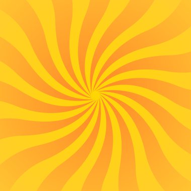 Sarı turuncu ışınları poster dalgalı