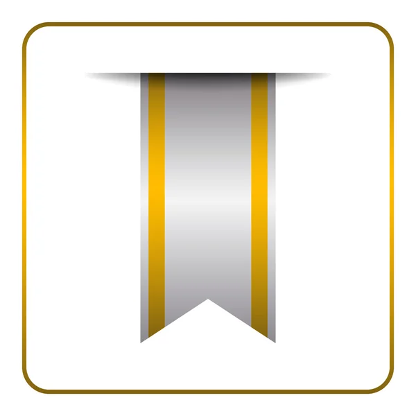 Yellow bookmark tag — Stock Vector