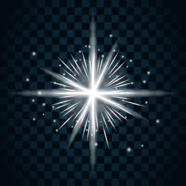 Brillo estrella brillante icono 16a — Vector de stock