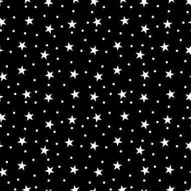 Yıldız polka noktaları dikişsiz desen