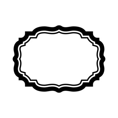 Siyah çerçeve güzel basit tasarım