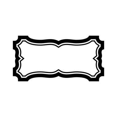 Siyah çerçeve Güzel tasarım