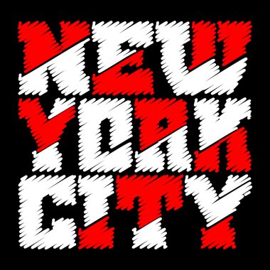 T gömlek tipografi grafik New York