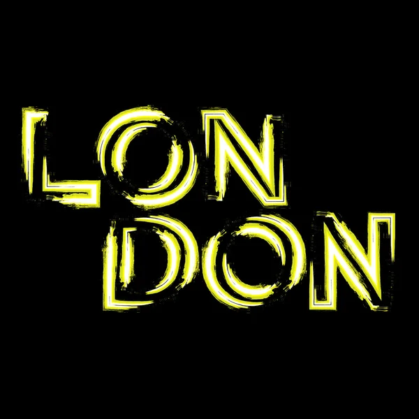 T-shirt typographie graphiques Londres — Image vectorielle