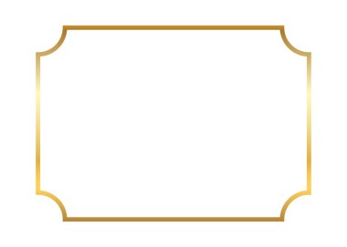 Altın çerçeve. Güzel basit