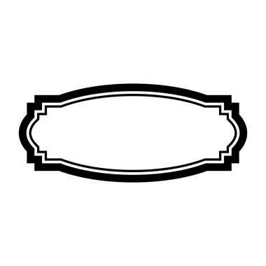 Siyah çerçeve tasarım basit