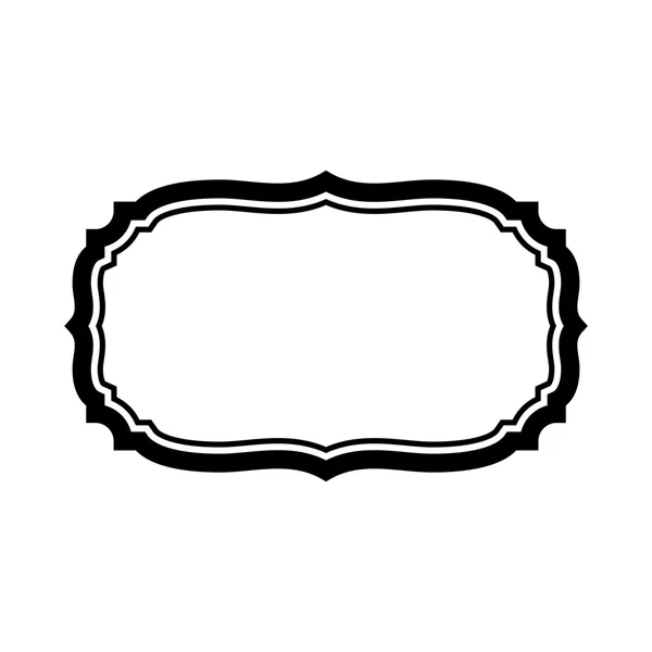 Cadre noir Belle conception simple — Image vectorielle