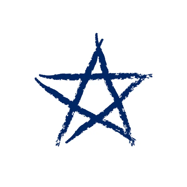Estrella icono grunge textura — Archivo Imágenes Vectoriales
