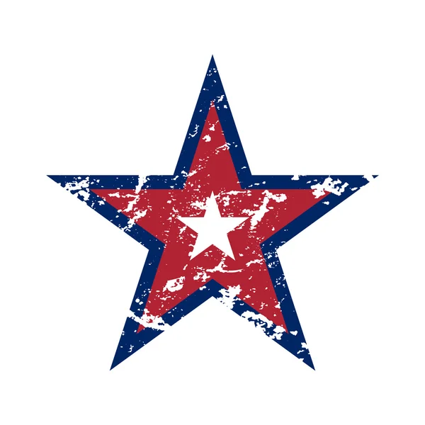 美国国旗星摇滚元素符号 — 图库矢量图片