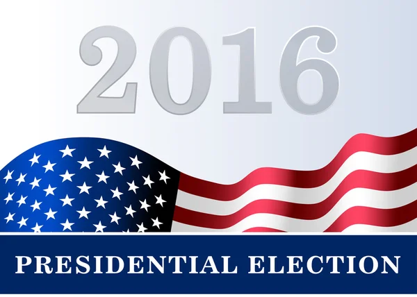 Fondo de bandera americana Elecciones presidenciales — Vector de stock