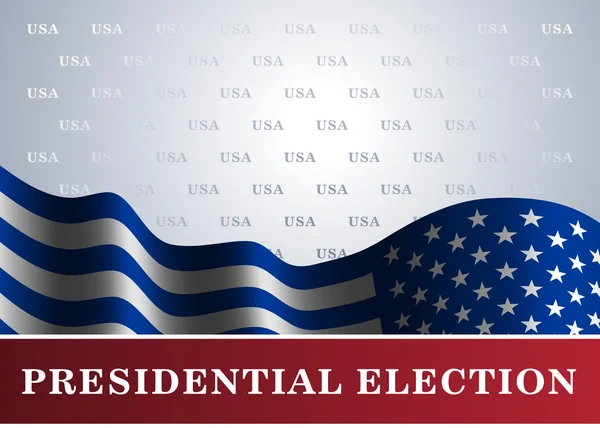 Fondo de bandera americana Elecciones presidenciales — Archivo Imágenes Vectoriales