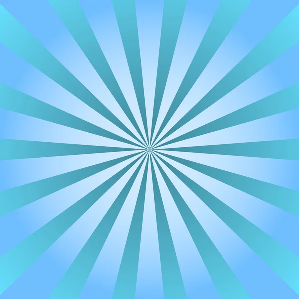 Rayons bleus affiche étoile rafale fond — Image vectorielle