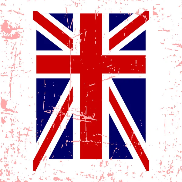 Bandeira britânica t-shirt tipografia gráficos —  Vetores de Stock