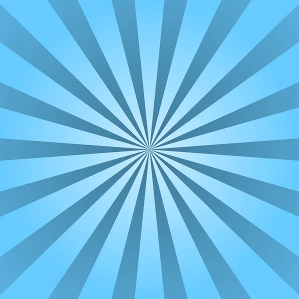 Blaue Strahlen Poster Strahl Stern platzte Hintergrund — Stockvektor