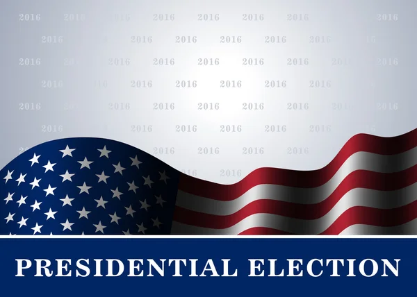Amerikanische Flagge Hintergrund Präsidentschaftswahl — Stockvektor