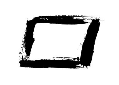 Grunge arka plan dikdörtgen siyah