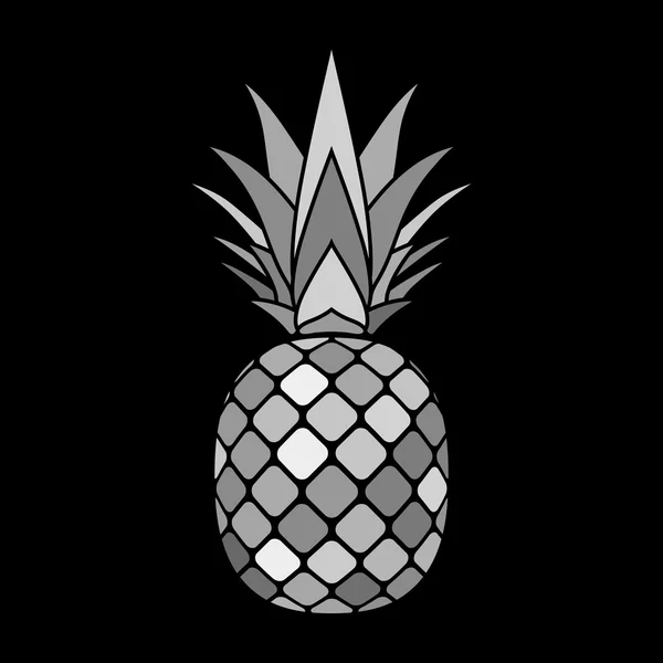 菠萝灰色图标 — 图库矢量图片