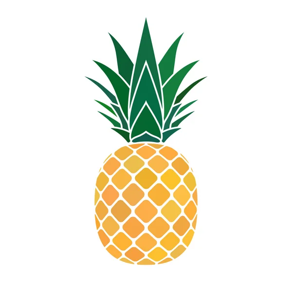 Pineapple yellow icon — Stock Vector