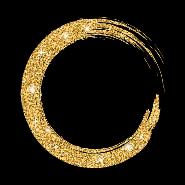 Гранжеве коло тла золота — стоковий вектор
