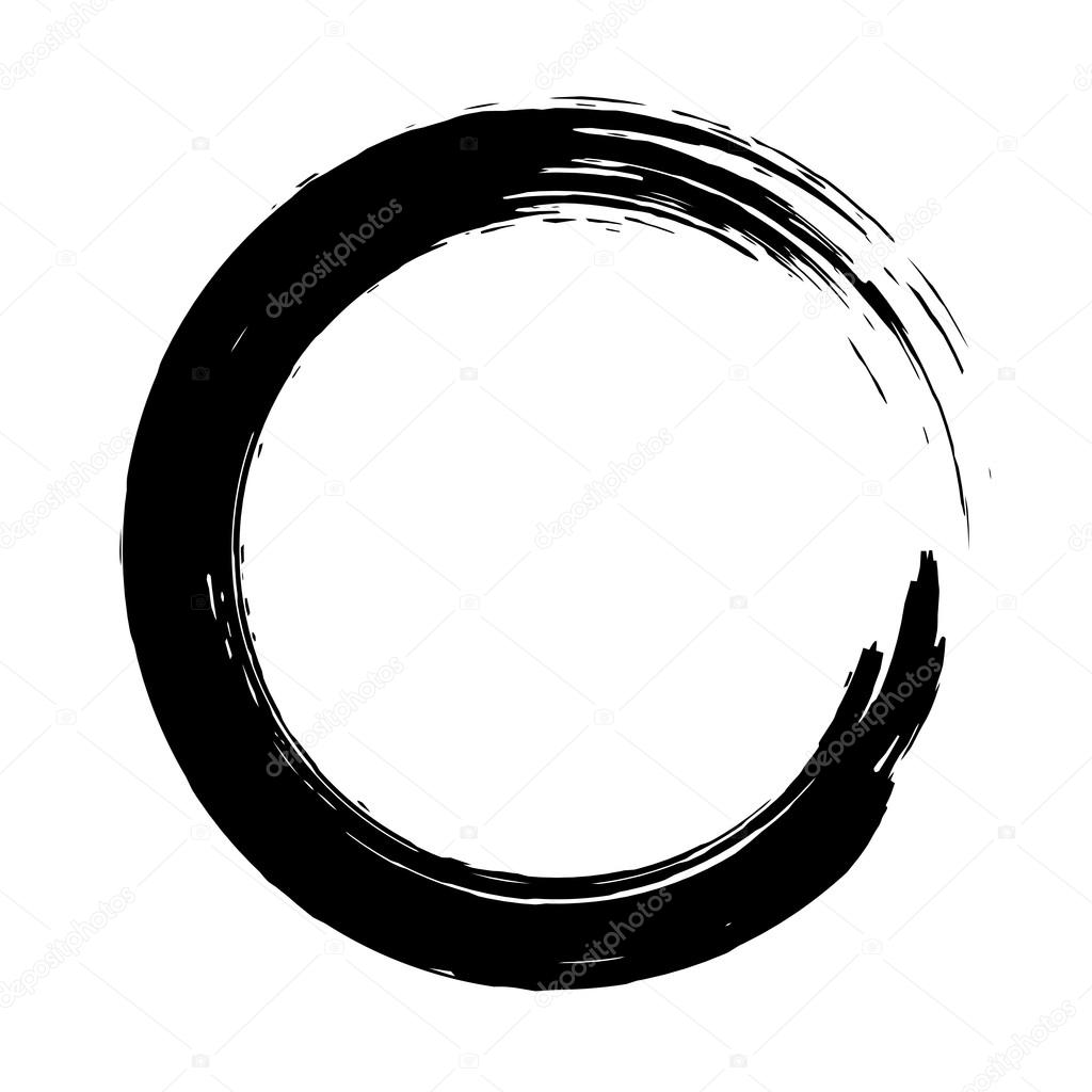 Grunge background circle black