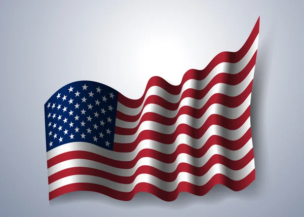 Bandeira americana isolada — Vetor de Stock