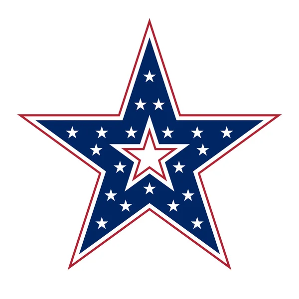 Amerikanisches Sternzeichen — Stockvektor
