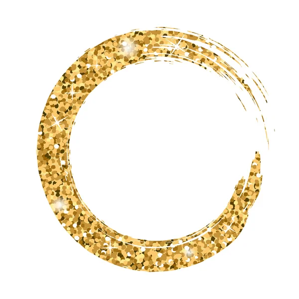 Grunge background circle gold — Stock Vector