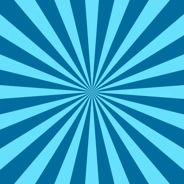 Rayos azules cartel estrella brillo retro — Vector de stock
