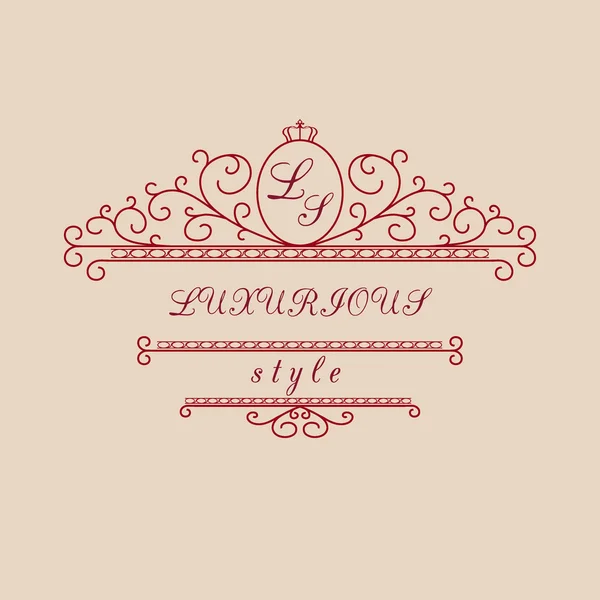 Luxe Logo sjabloon — Stockvector