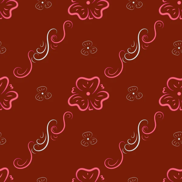 Seamless background from ornate ornament — 图库矢量图片