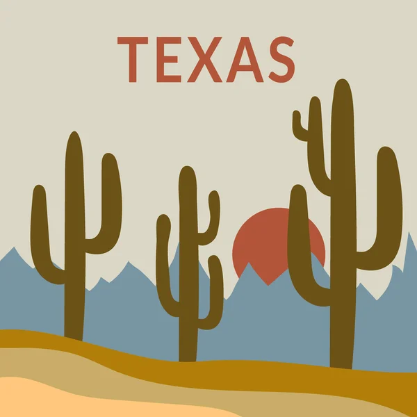 Texas t-shirt design — Stok Vektör