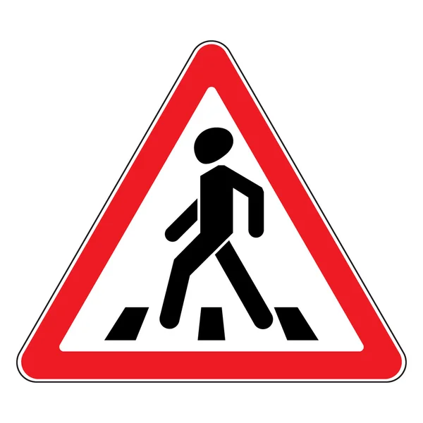 Panneau de signalisation sur fond blanc — Image vectorielle