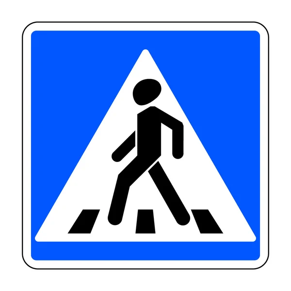 Fußgängerüberweg-Schild — Stockvektor