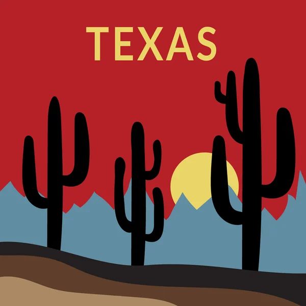 Texas t-shirt design 2 — ストックベクタ