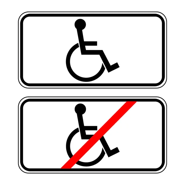 Pour les handicapés — Image vectorielle