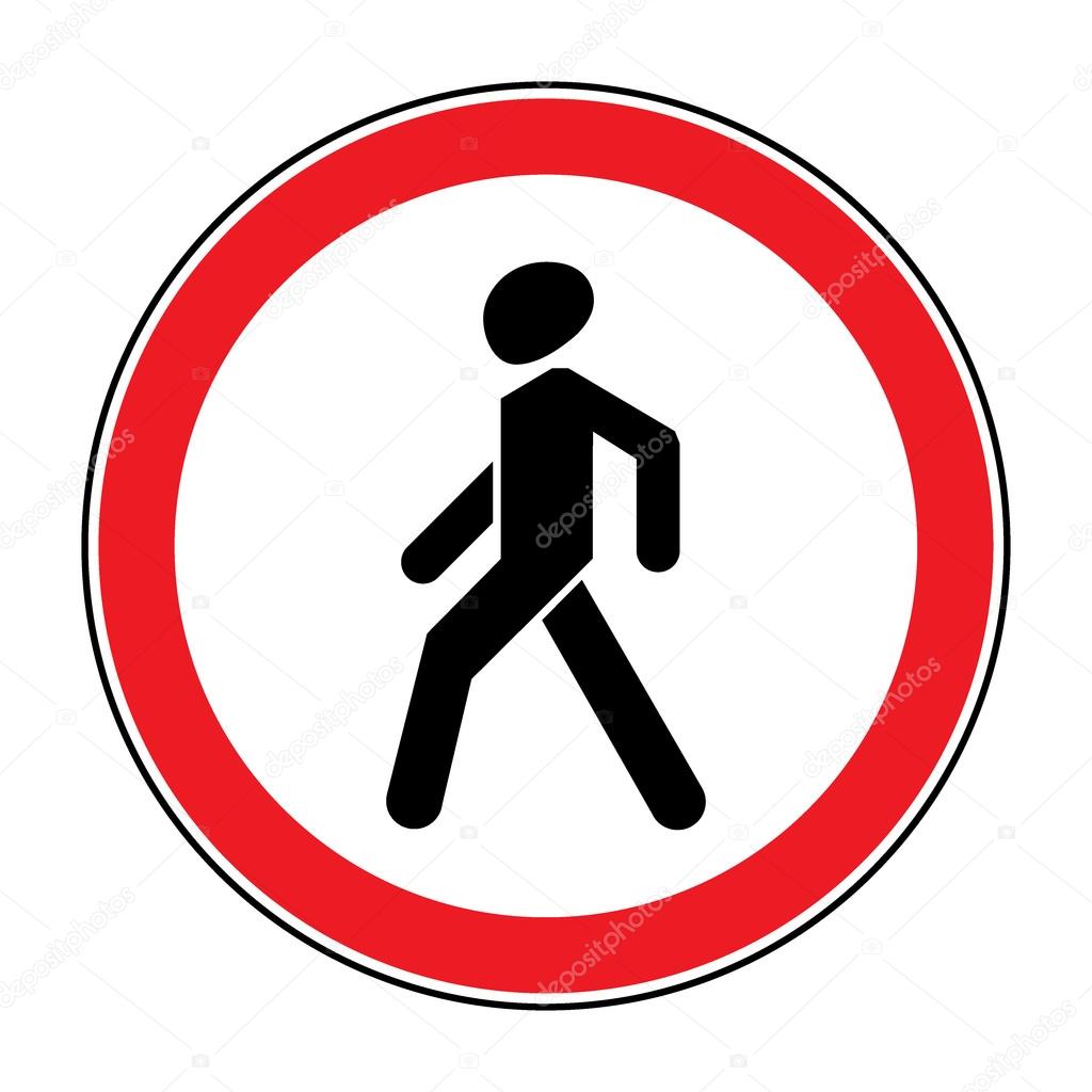 No Walking sign