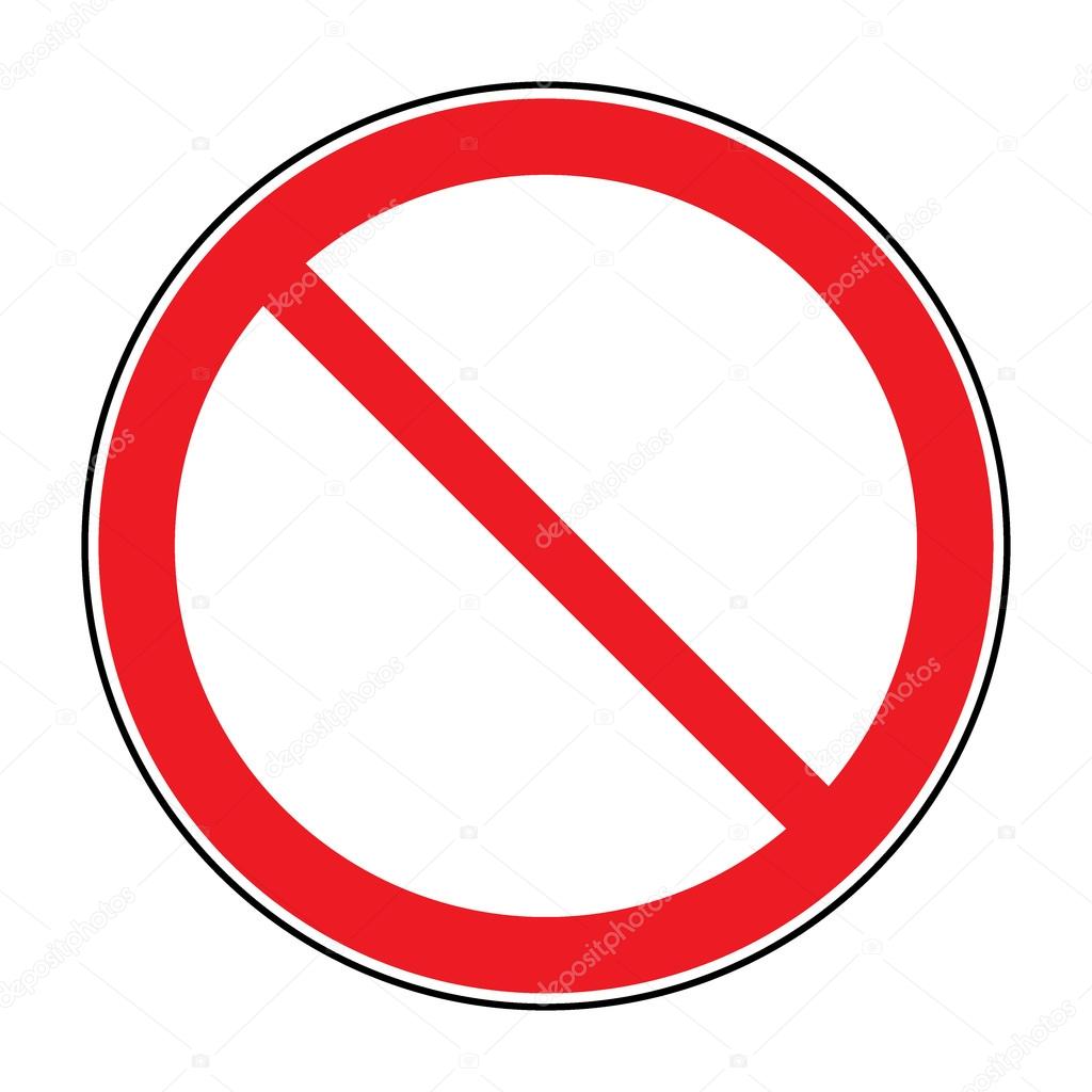 sign no crossing