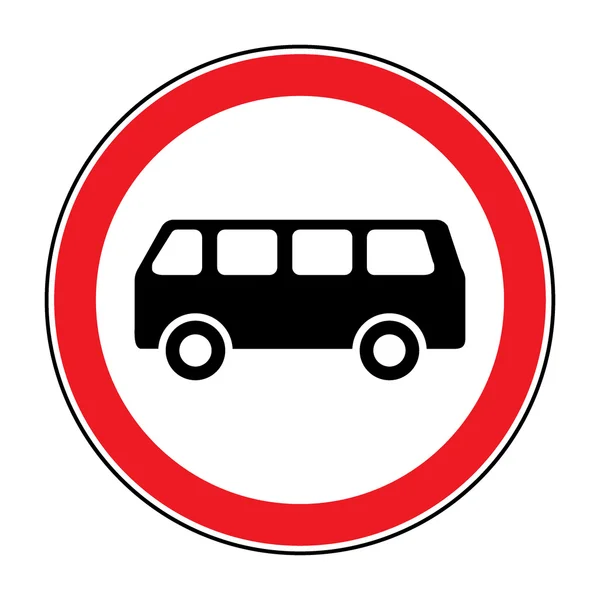 Pas de panneau de bus — Image vectorielle