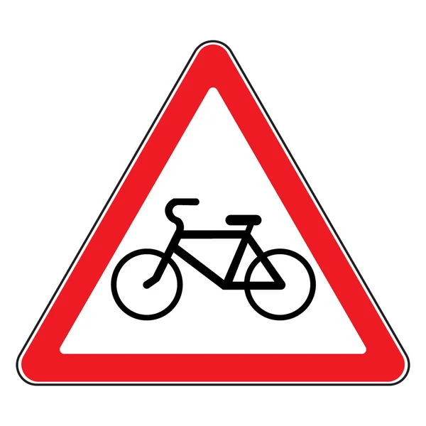 Bicycle sign in white background — ストックベクタ