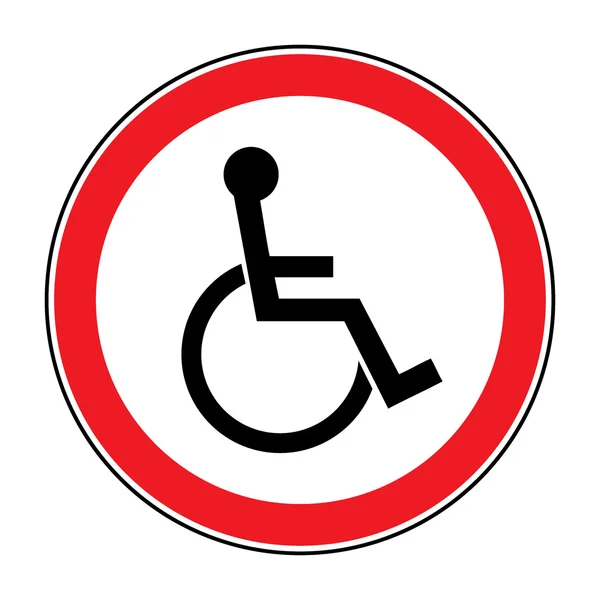 Per disabili — Vettoriale Stock