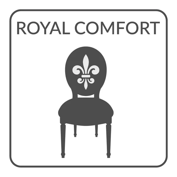 Royal comfort sign — Stock Vector